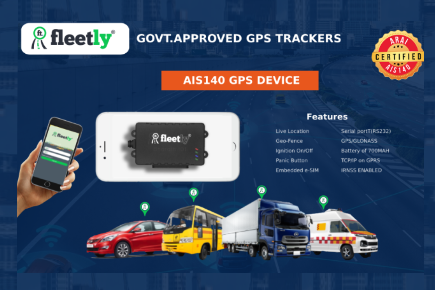 govt approved ais140 certified devices 