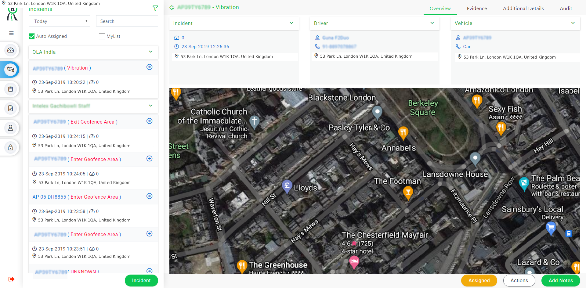 fleetlylocation tracker for vehicle