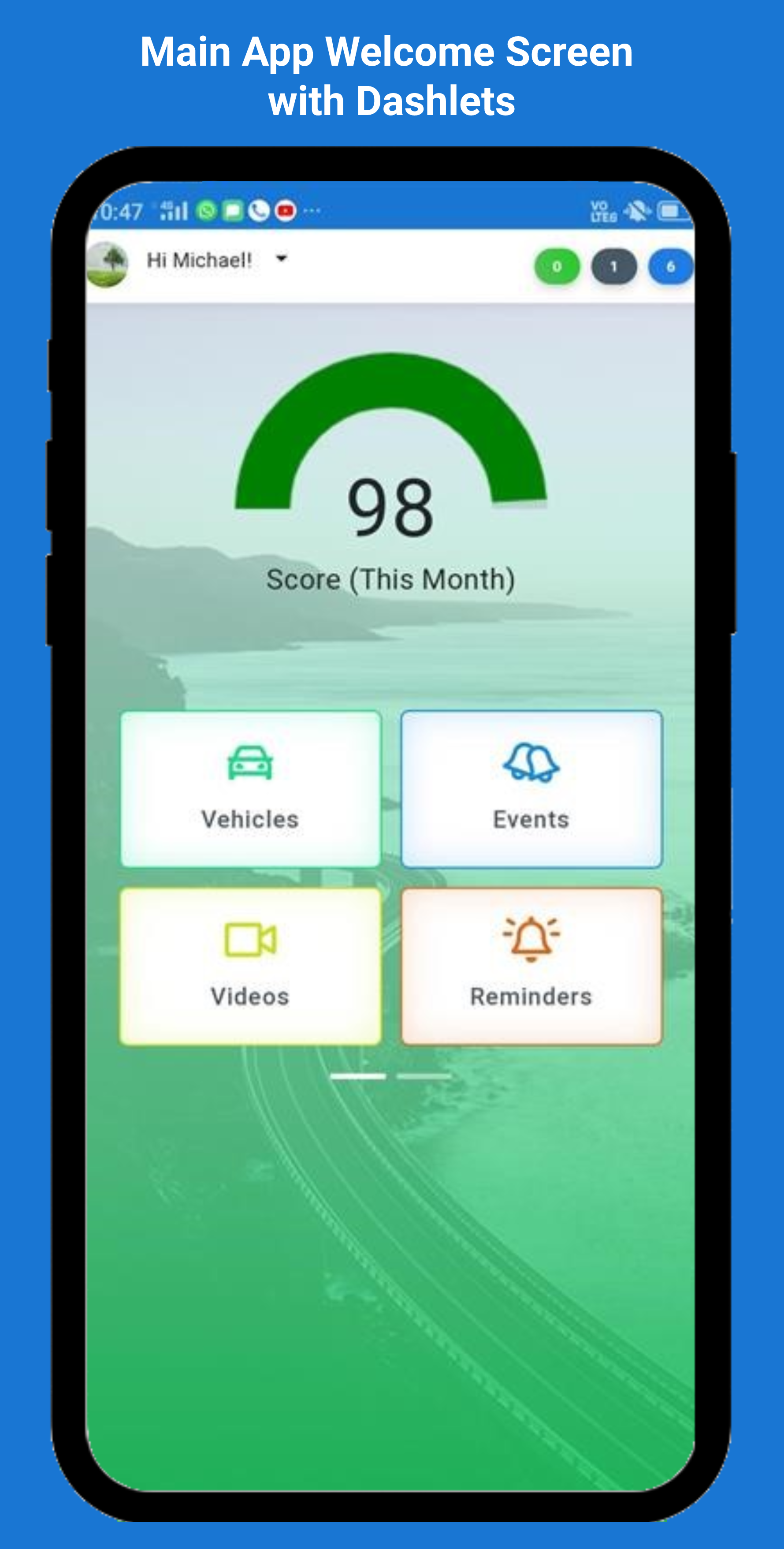 gps mobile app homepage