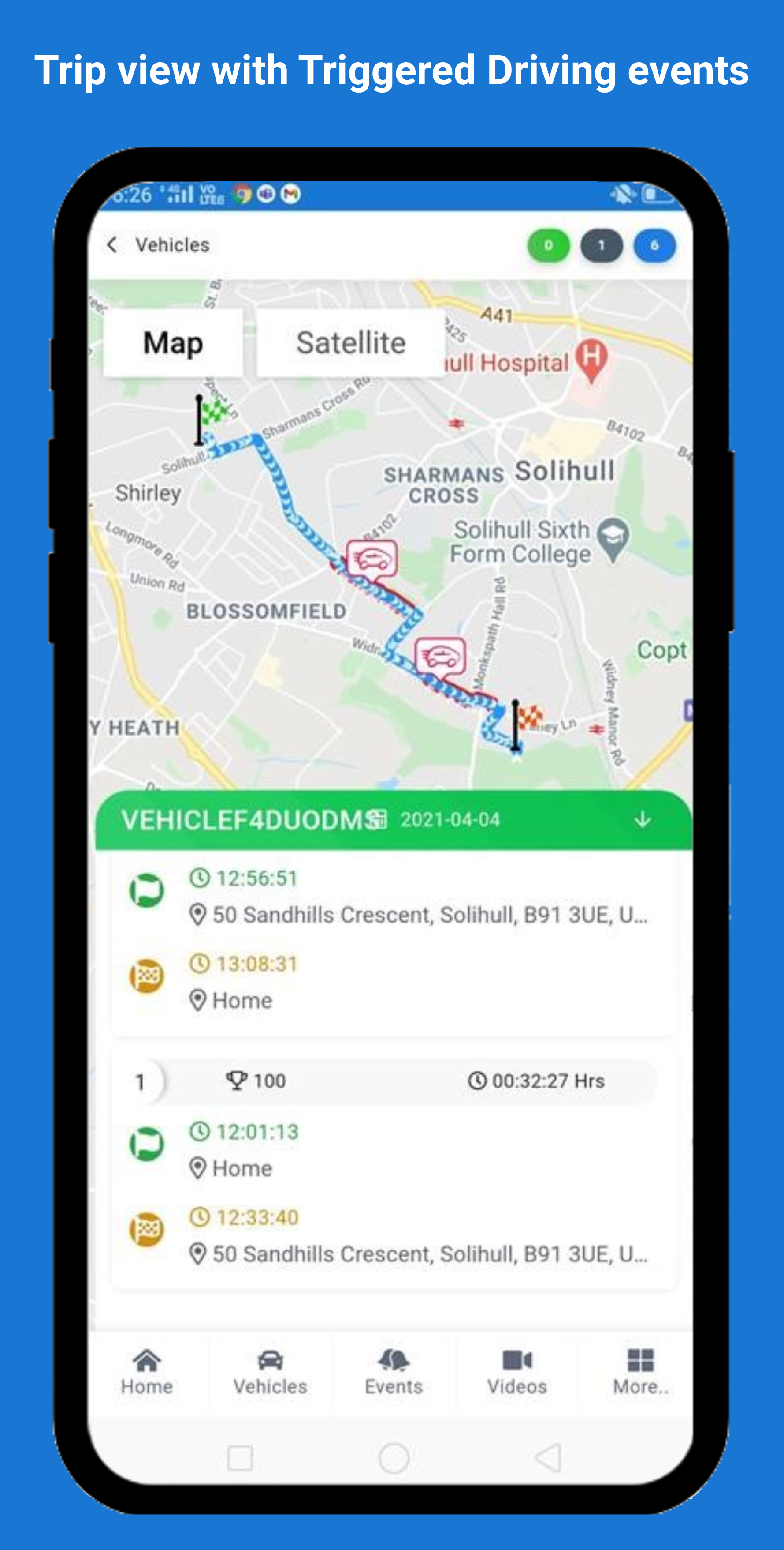 gps mobile app homepage