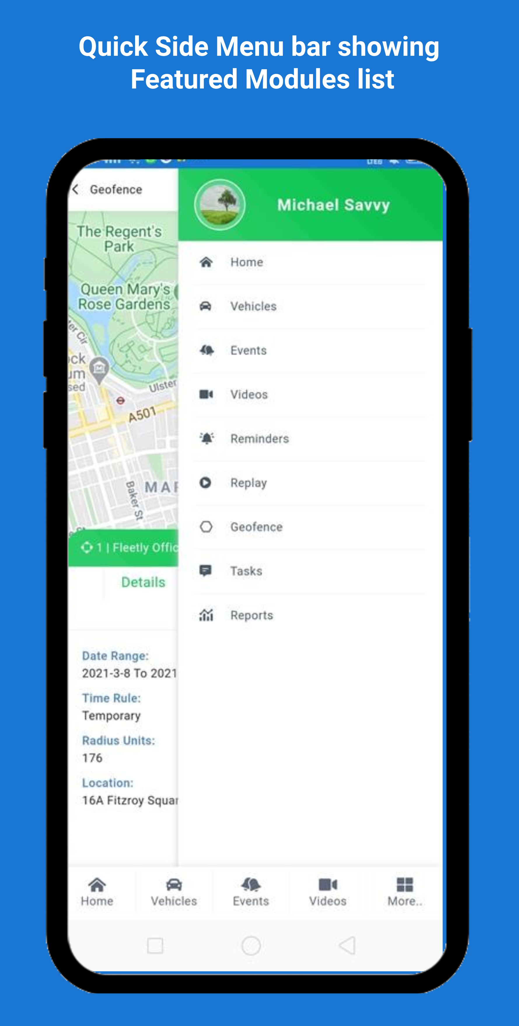 gps mobile app homepage