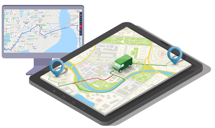 gps tracking device route-plan