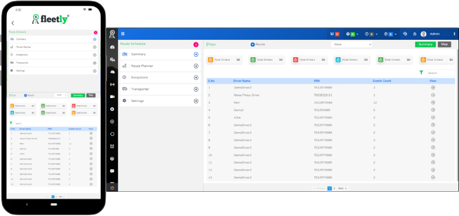 fleetly scheduling & routing