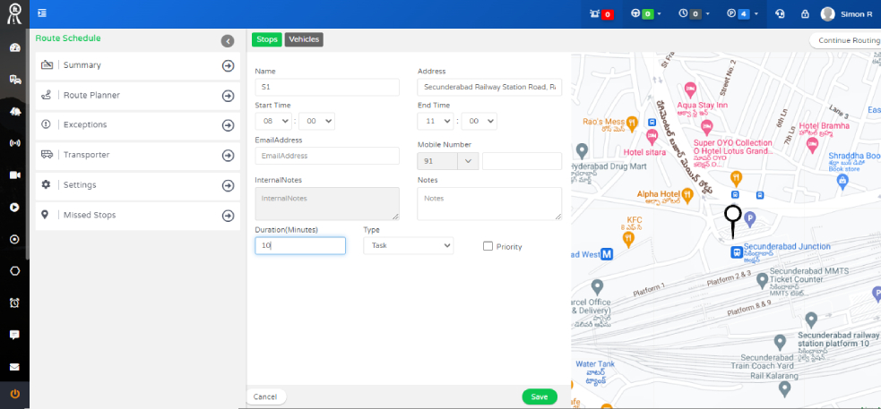 fleetly scheduling & routing